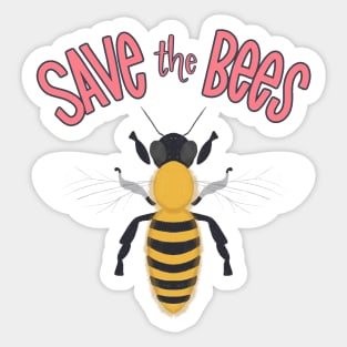 save the bees Sticker